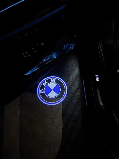 BMW logolliset projektorivalot oviin ; 2kpl v2