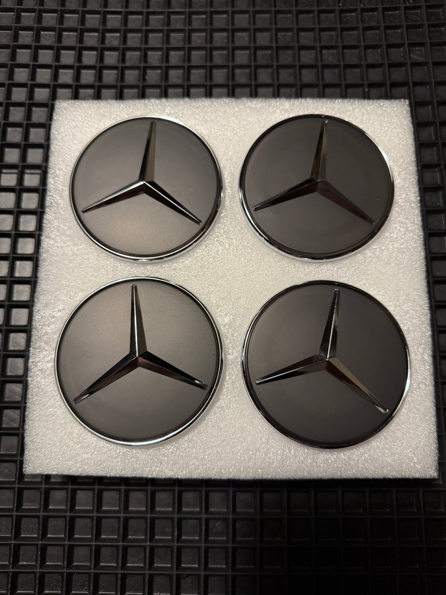 Classic Mercedes-benz kelluvat keskikupit (4 kpl) Ø75mm
